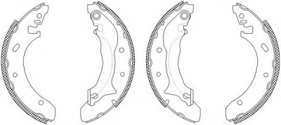 HELLA PAGID 8db355003241 -  Комплект тормозных колодок